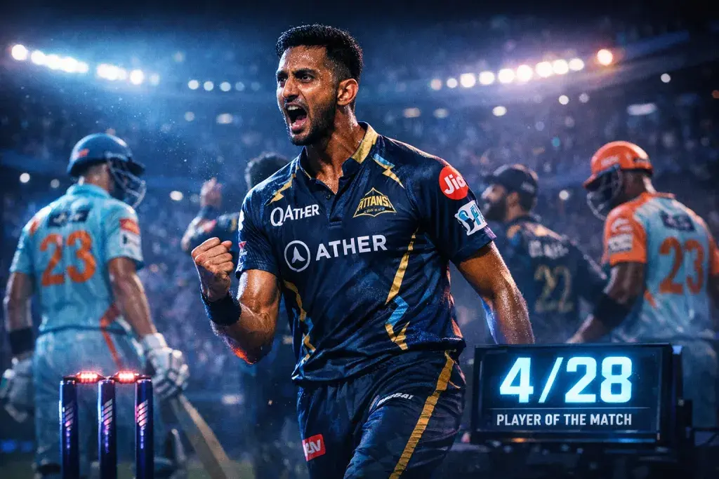 Prasidh Krishna Earns Top Honors for Pivotal Bowling Display in IPL Clash