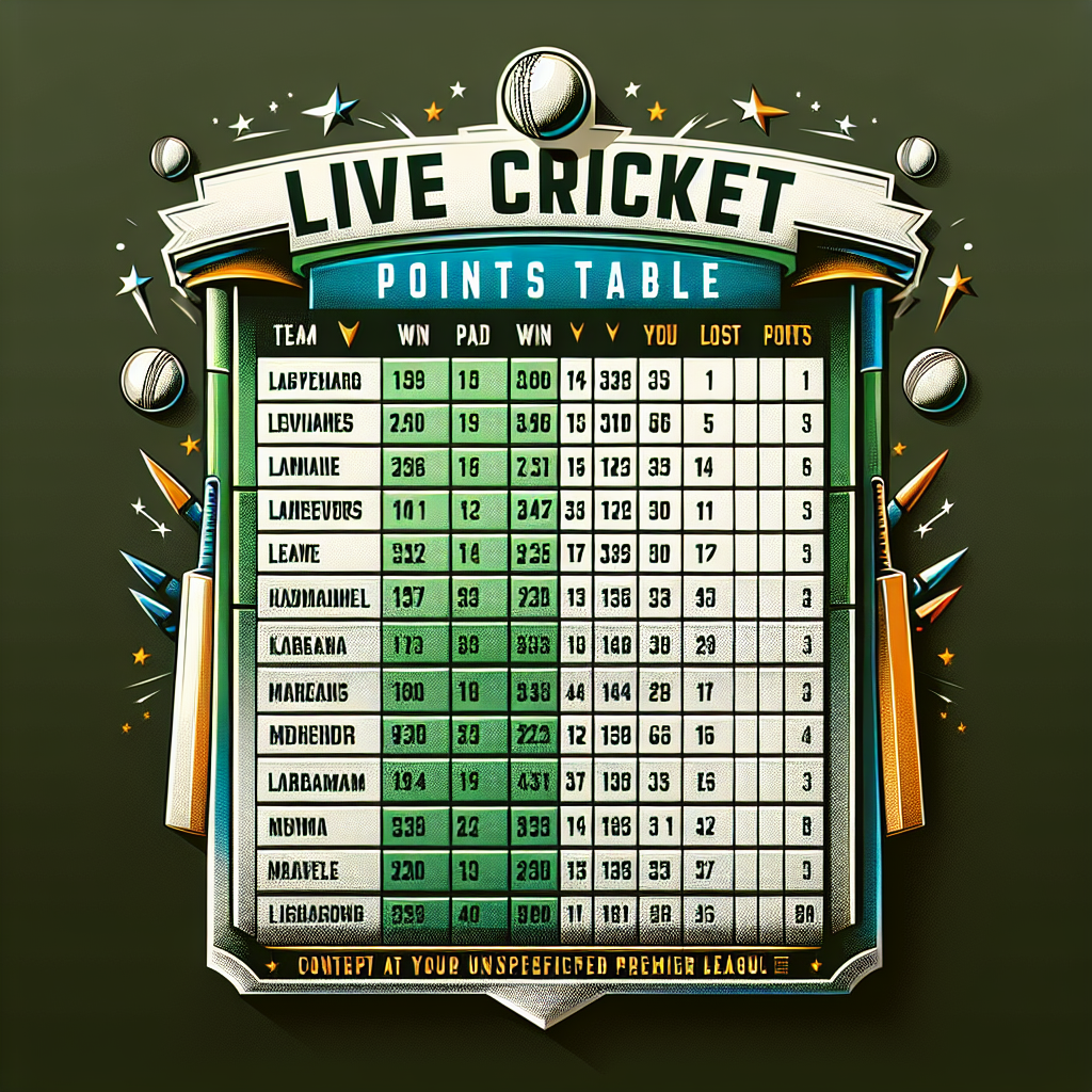 live cricket ipl points table